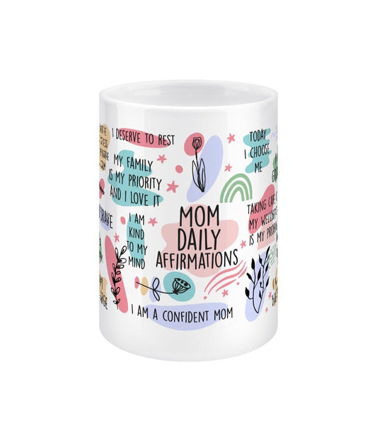 Mom Daily Reminder Mug Jumbo Affirmation Mug - BoundlessLoveStore - - Affirmation Mugs - Affirmations Gift