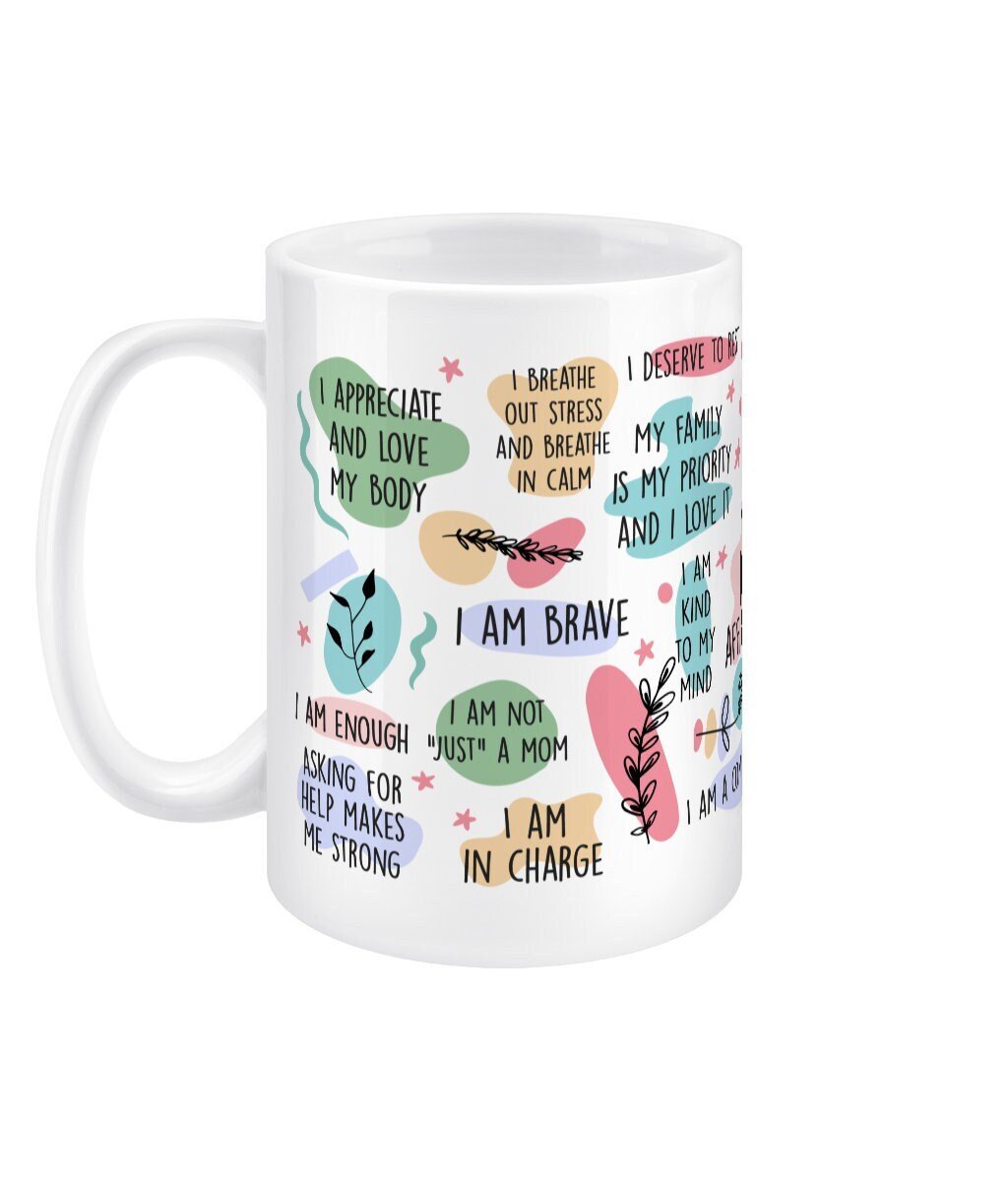 Mom Daily Reminder Mug Jumbo Affirmation Mug - BoundlessLoveStore - - Affirmation Mugs - Affirmations Gift