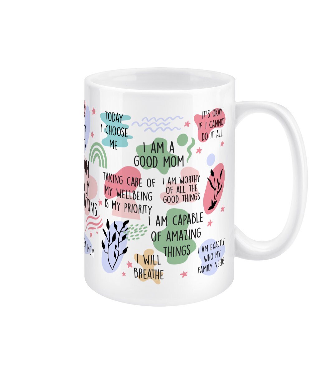 Mom Daily Reminder Mug Jumbo Affirmation Mug - BoundlessLoveStore - - Affirmation Mugs - Affirmations Gift