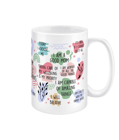 Mom Daily Reminder Mug Jumbo Affirmation Mug - BoundlessLoveStore - - Affirmation Mugs - Affirmations Gift