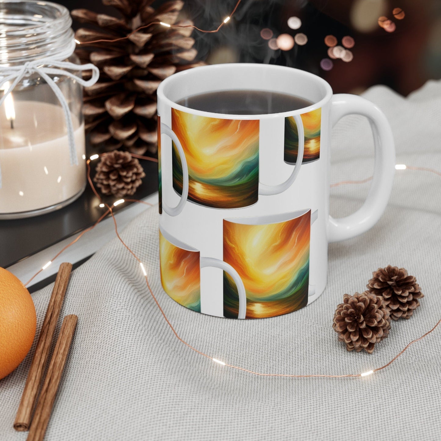 Morning Mindset 3D Jumbo Mug - BoundlessLoveStore - 11oz - 11 - Affirmations Gift - Daily Reminder Mug