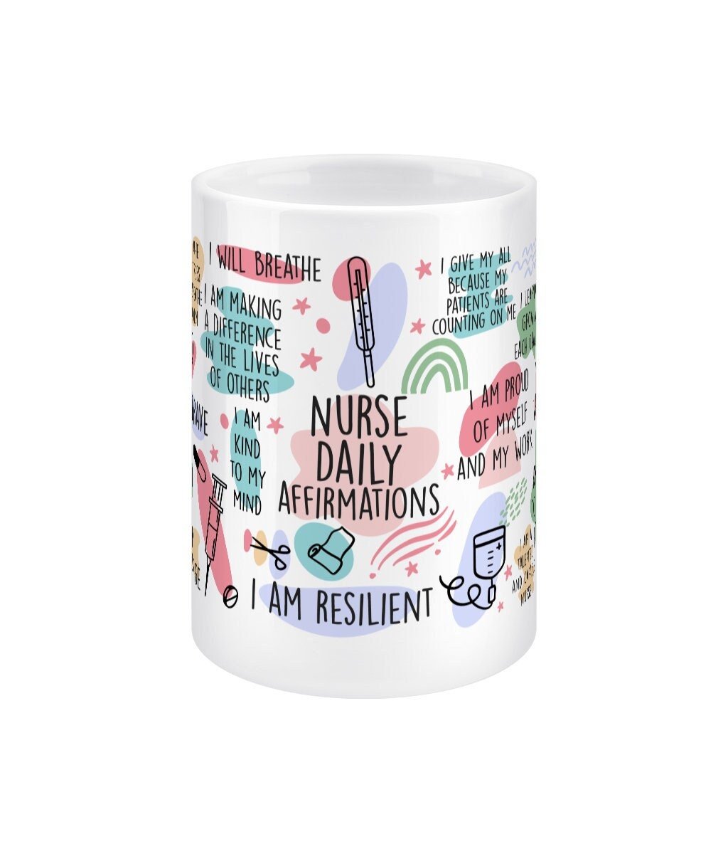 Nurse Daily Reminders Jumbo Affirmation Mug - BoundlessLoveStore - - Affirmation Mugs - Affirmations Gift