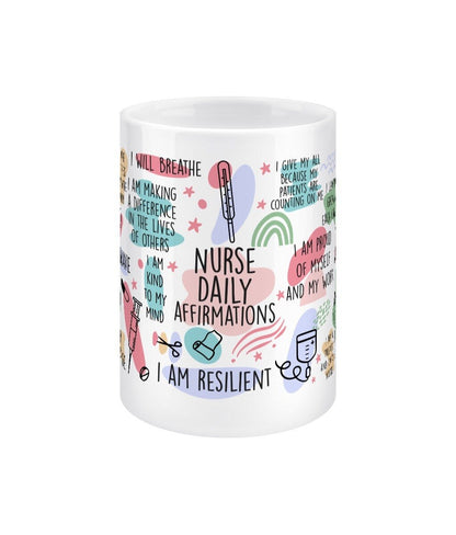 Nurse Daily Reminders Jumbo Affirmation Mug - BoundlessLoveStore - - Affirmation Mugs - Affirmations Gift