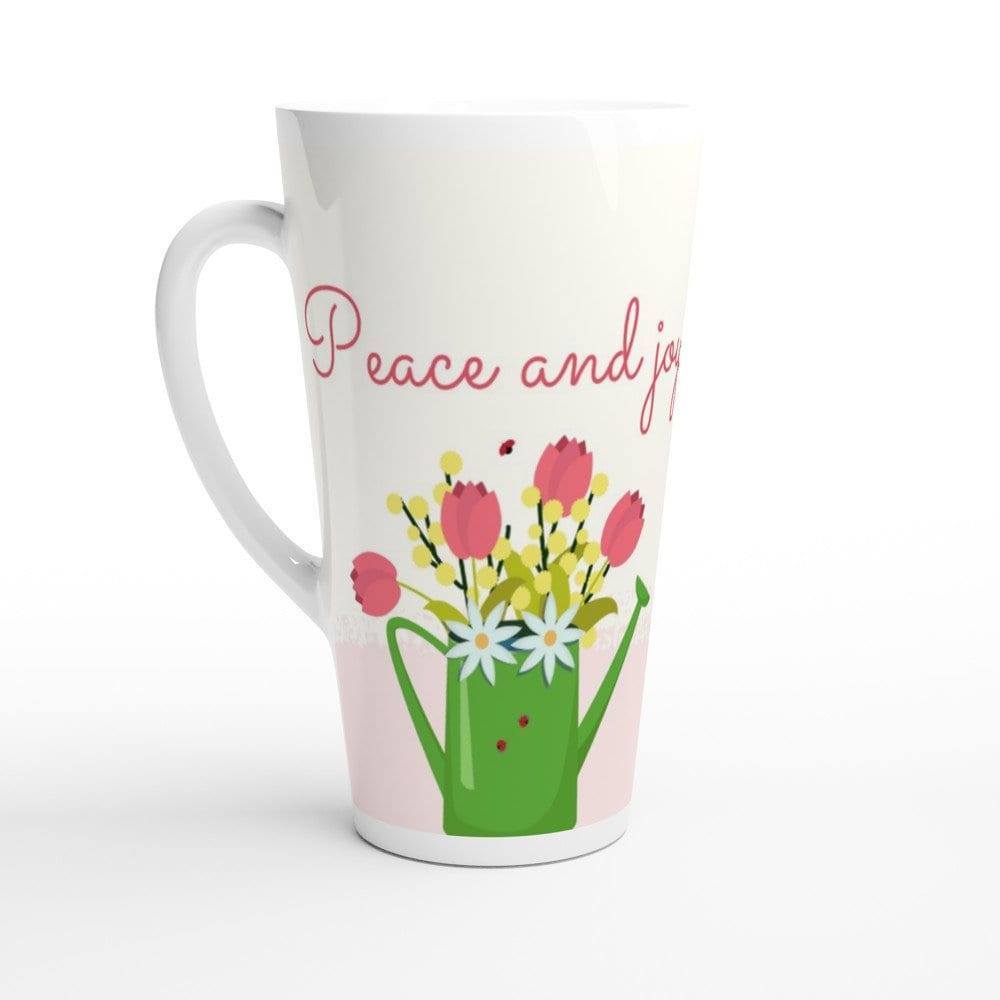 Peace and joy jumbo latte mug - BoundlessLoveStore - - birthday gift friend - Christian mug gift