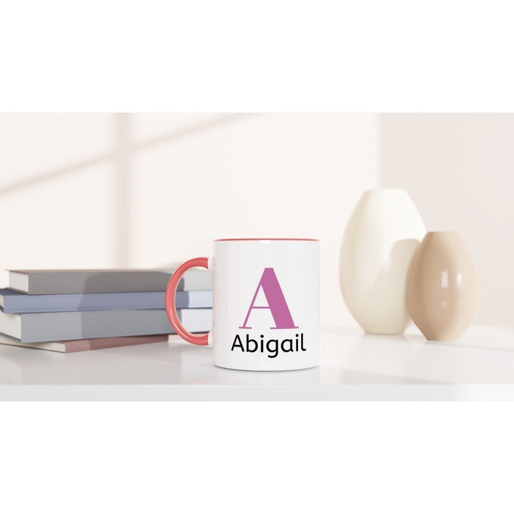 Personalise this mug by adding your name and favourite scripture - BoundlessLoveStore - Pink -Gift Idea - Christian mug gift