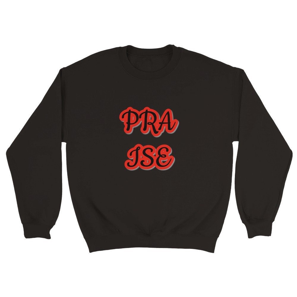 Praise Classic unisex crew neck sweatshirt - BoundlessLoveStore - Black - S - Christian Sweatshirt - Clothing