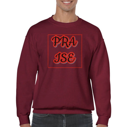 Praise Classic unisex crew neck sweatshirt - BoundlessLoveStore - Garnet - S - Christian Sweatshirt - Clothing