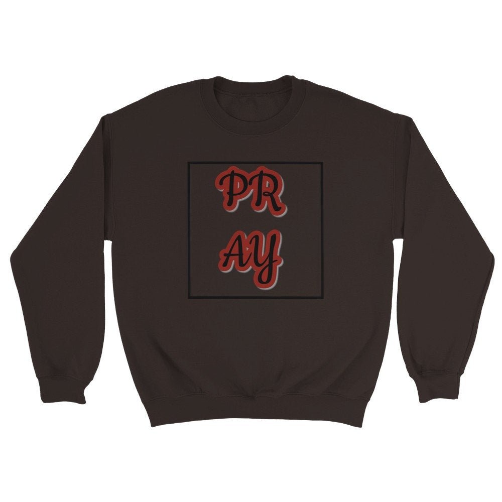 Pray Classic unisex crew neck sweatshirt - BoundlessLoveStore - Black - S - Christian Sweatshirt - Clothing