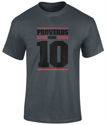 Proverbs 9:10 Unisex T-Shirt, Faith T-Shirts - BoundlessLoveStore - Military green - Small -christian t shirts -christian tee