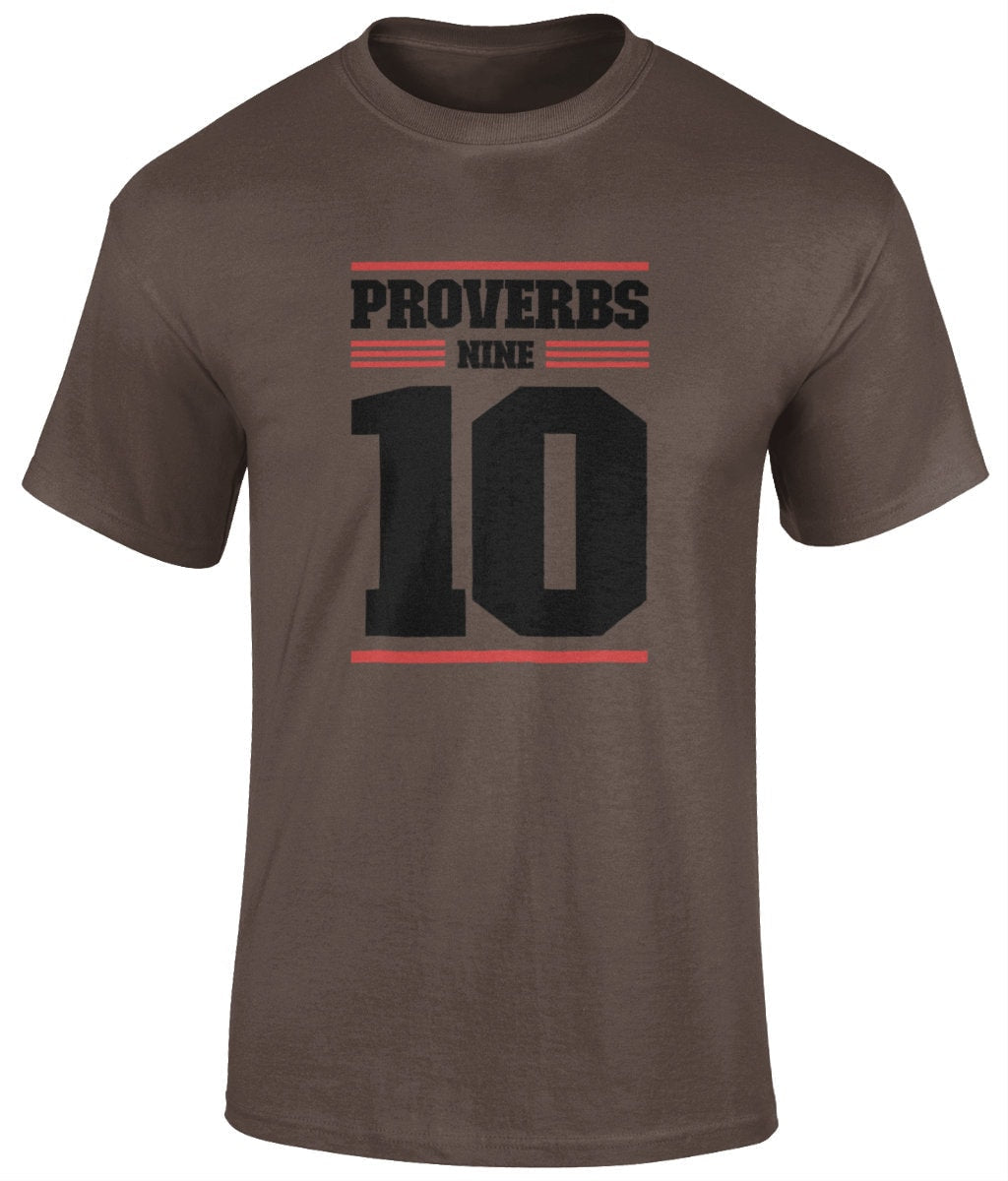 Proverbs 9:10 Unisex T-Shirt, Faith T-Shirts - BoundlessLoveStore - Brown - Small - christian t shirts - christian tee