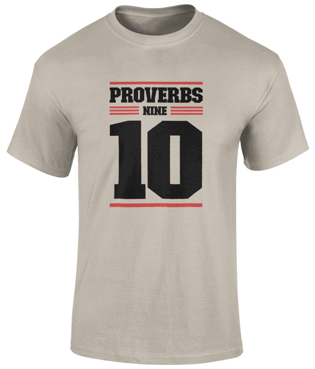 Proverbs 9:10 Unisex T-Shirt, Faith T-Shirts - BoundlessLoveStore - Sand - Small - christian t shirts - christian tee shirts