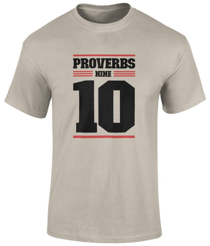 Proverbs 9:10 Unisex T-Shirt, Faith T-Shirts - BoundlessLoveStore - Sand - Small - christian t shirts - christian tee shirts