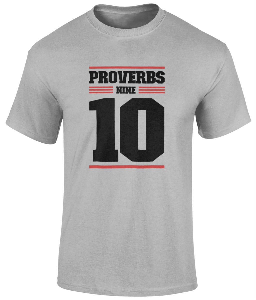 Proverbs 9:10 Unisex T-Shirt, Faith T-Shirts - BoundlessLoveStore - Sports Grey - Small - christian t shirts - christian tee