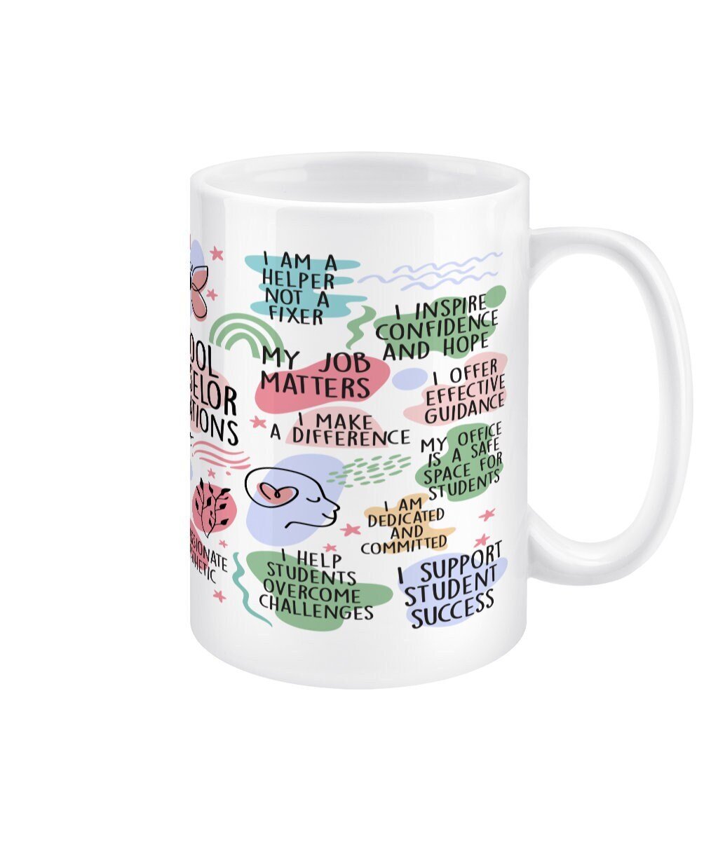 School Counselor Daily Reminder Jumbo Affirmation Mug - BoundlessLoveStore - - Affirmation Mugs - Affirmations Gift