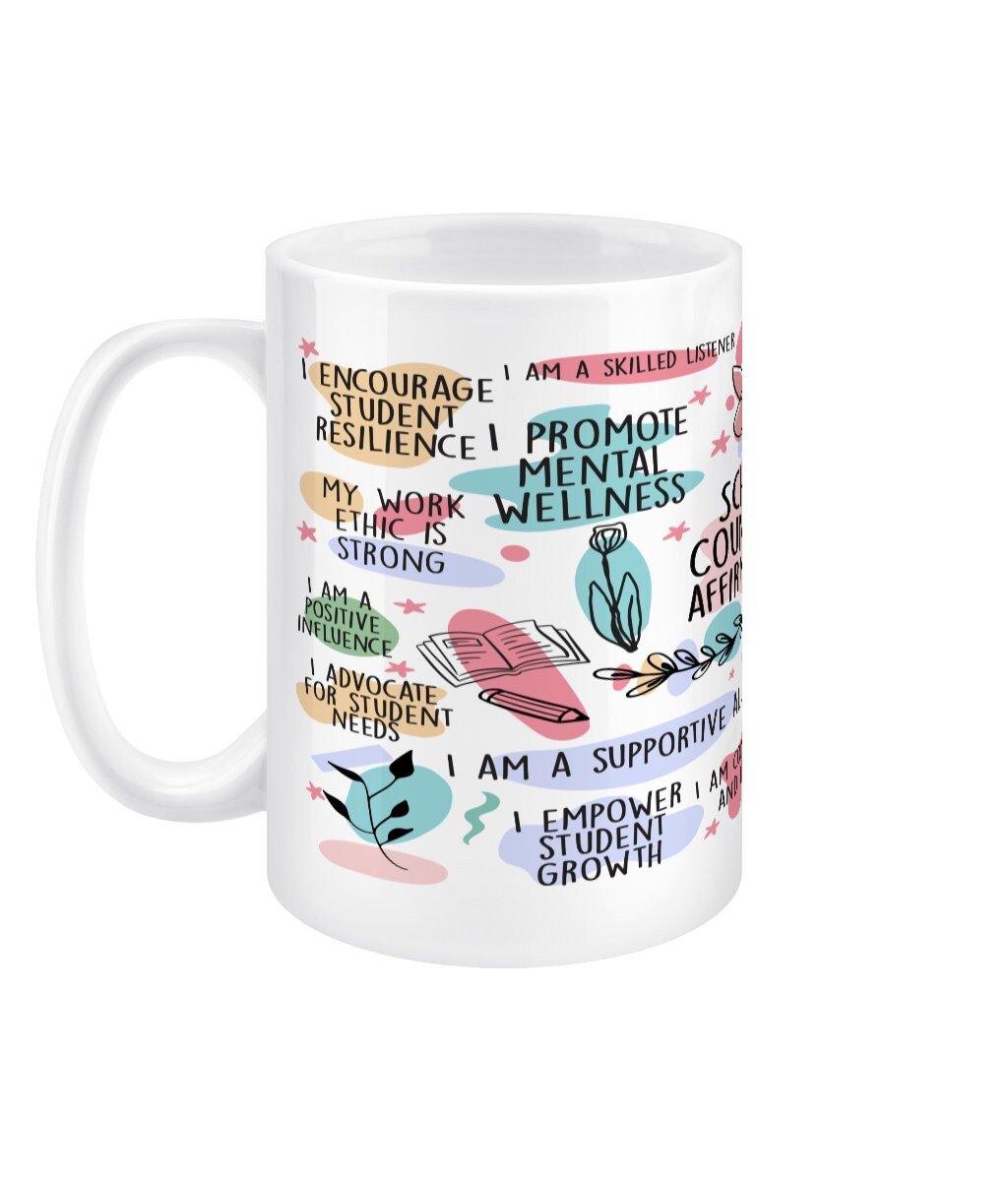 School Counselor Daily Reminder Jumbo Affirmation Mug - BoundlessLoveStore - - Affirmation Mugs - Affirmations Gift