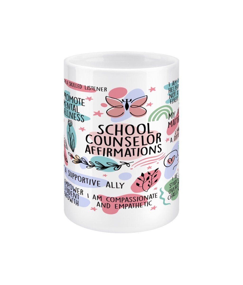 School Counselor Daily Reminder Jumbo Affirmation Mug - BoundlessLoveStore - - Affirmation Mugs - Affirmations Gift