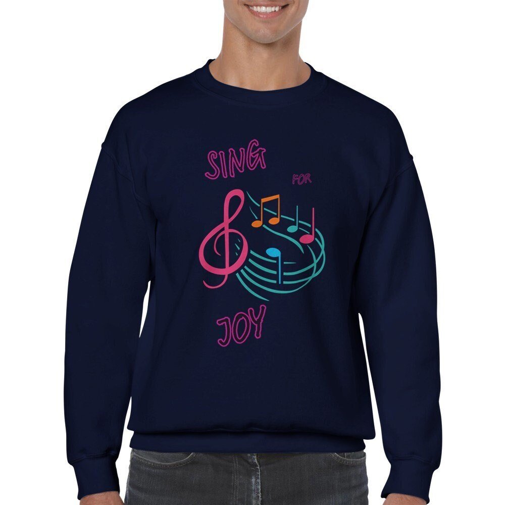 Sing for Joy Classic unisex crew neck sweatshirt - BoundlessLoveStore - Navy - S - Christian Sweatshirt - Clothing