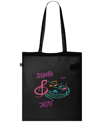 Sing For Joy tote bag - BoundlessLoveStore - Black - Birthday Gifts - Bridal party gift