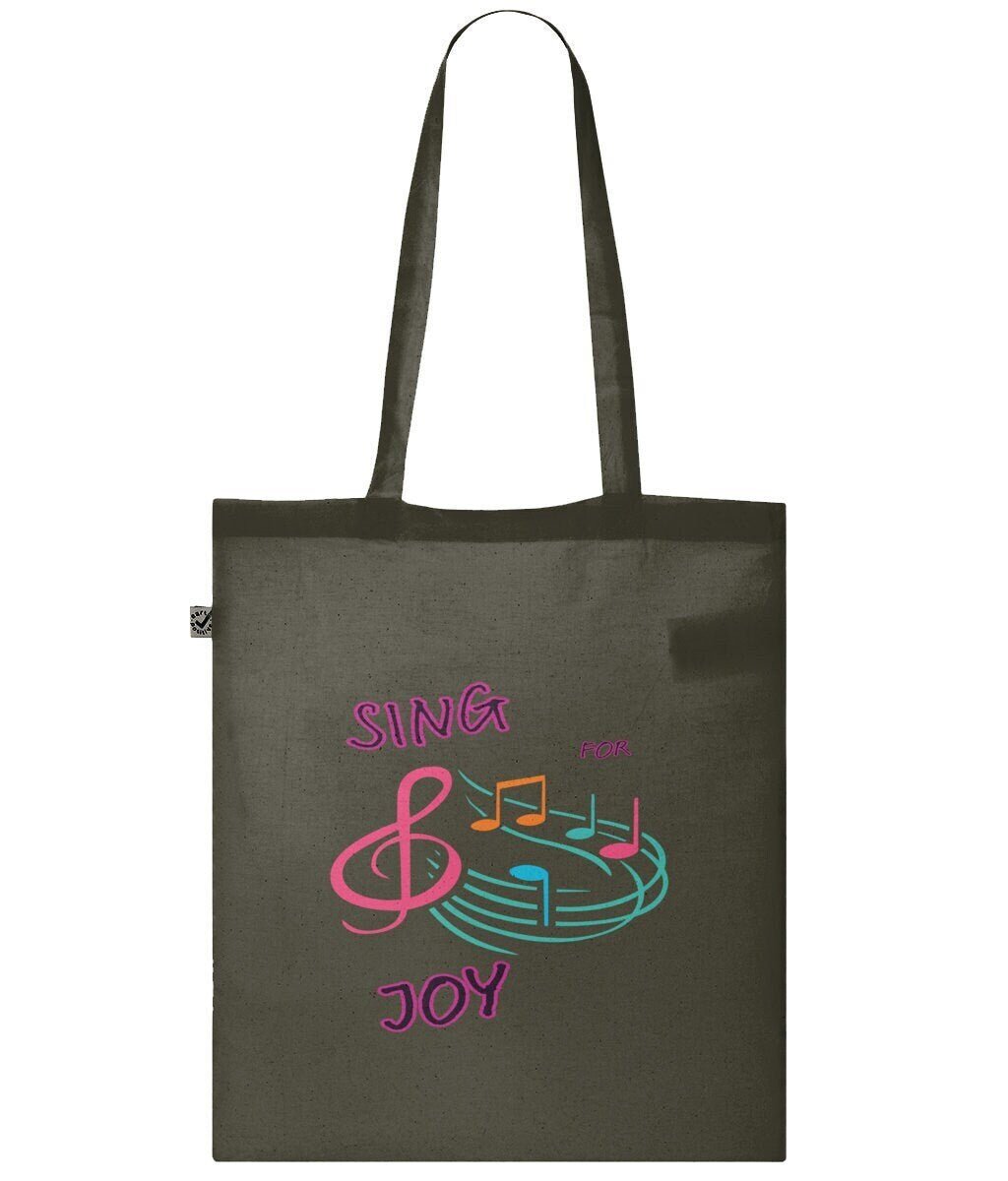 Sing For Joy tote bag - BoundlessLoveStore - Moss Green - Birthday Gifts - Bridal party gift