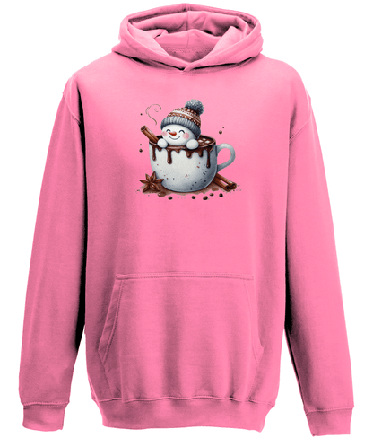 Snowman Christmas Winter Unisex Hoodie - BoundlessLoveStore - Candyfloss Pink - X - Small - Christian Hoodies - Christmas Gift