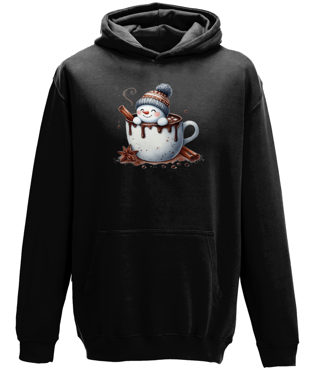 Snowman Christmas Winter Unisex Hoodie - BoundlessLoveStore - Jet Black - X - Small - Christian Hoodies - Christmas Gift