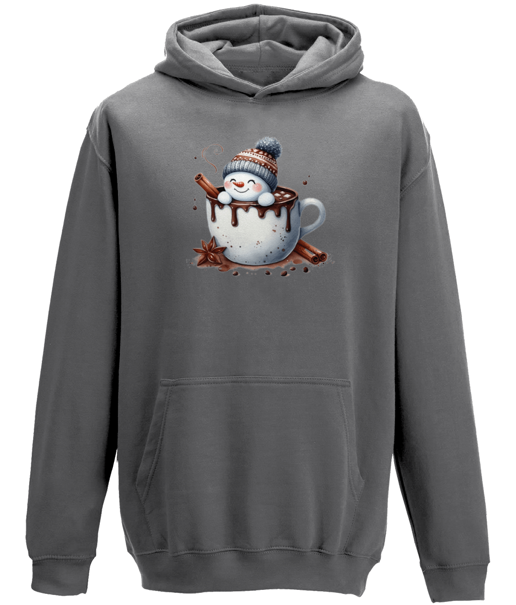 Snowman Christmas Winter Unisex Hoodie - BoundlessLoveStore - Storm Grey - X - Small - Christian Hoodies - Christmas Gift