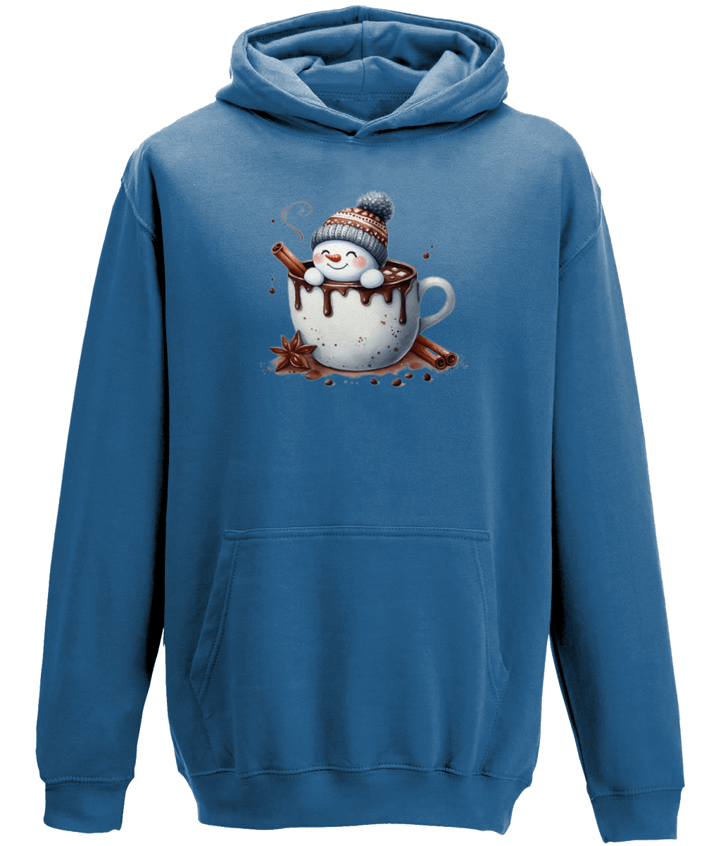 Snowman Christmas Winter Unisex Hoodie - BoundlessLoveStore - Tropical Blue - X - Small - Christian Hoodies - Christmas Gift