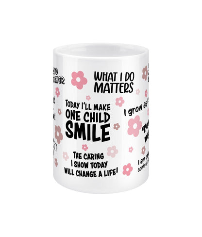 Teacher Daily Reminder Mug Jumbo Affirmation Mug - BoundlessLoveStore - - Affirmation Mugs - Affirmations Gift