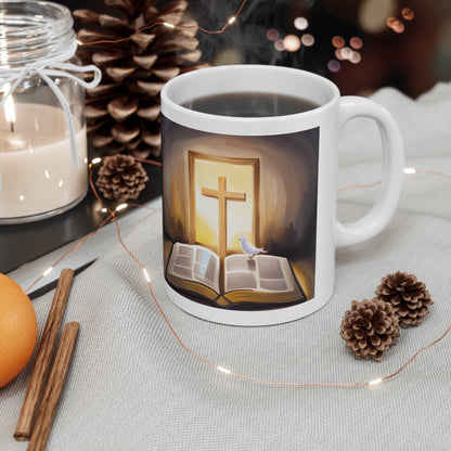 The Cross, The Word Mug - BoundlessLoveStore - - birthday gift friend - Christian mug gift