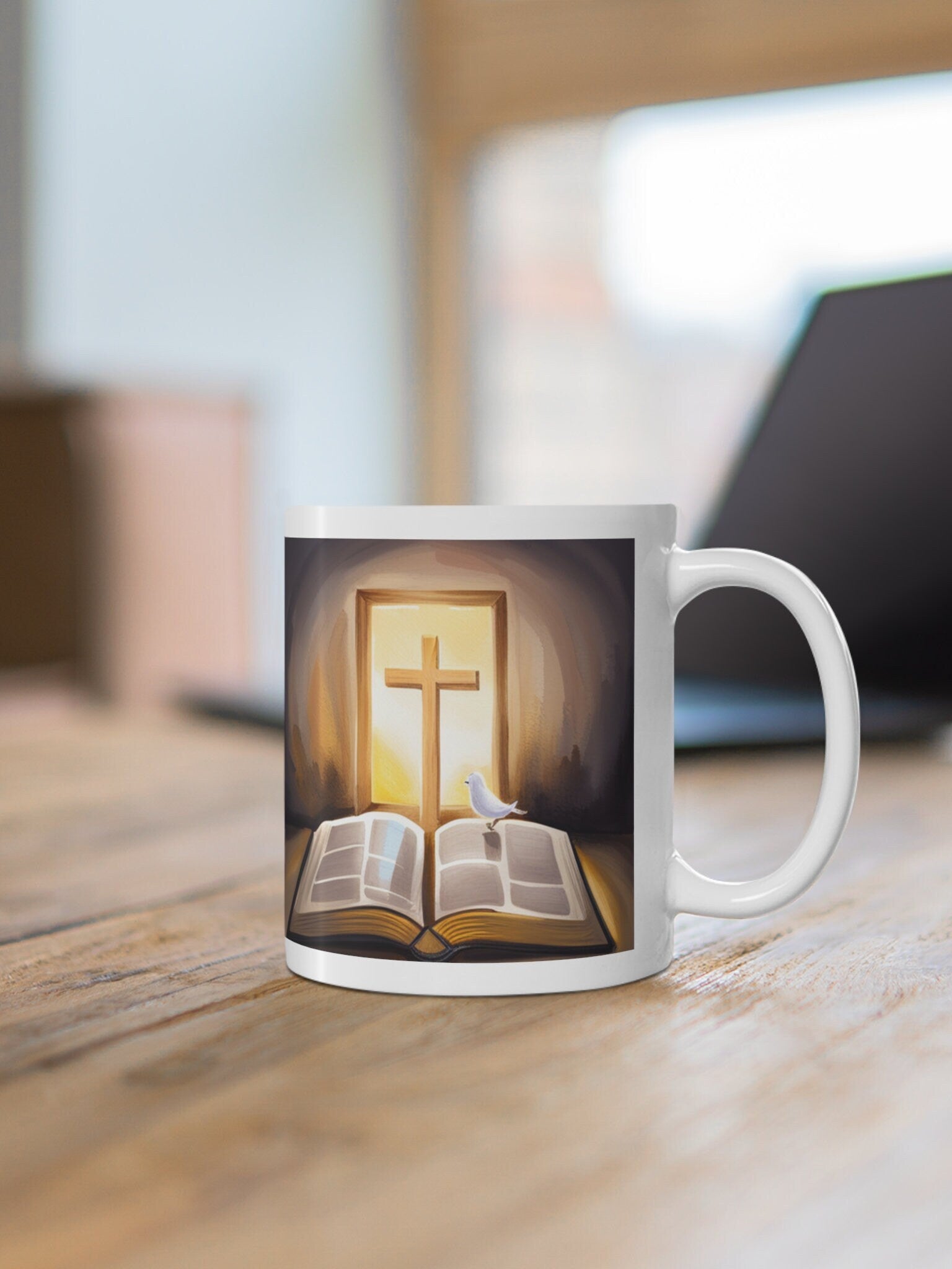 The Cross, The Word Mug - BoundlessLoveStore - - birthday gift friend - Christian mug gift