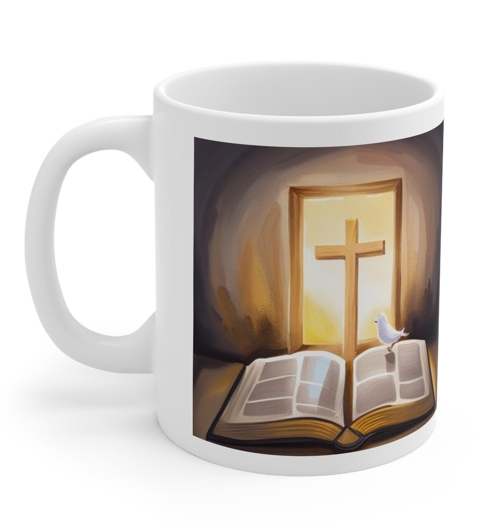 The Cross, The Word Mug - BoundlessLoveStore - - birthday gift friend - Christian mug gift