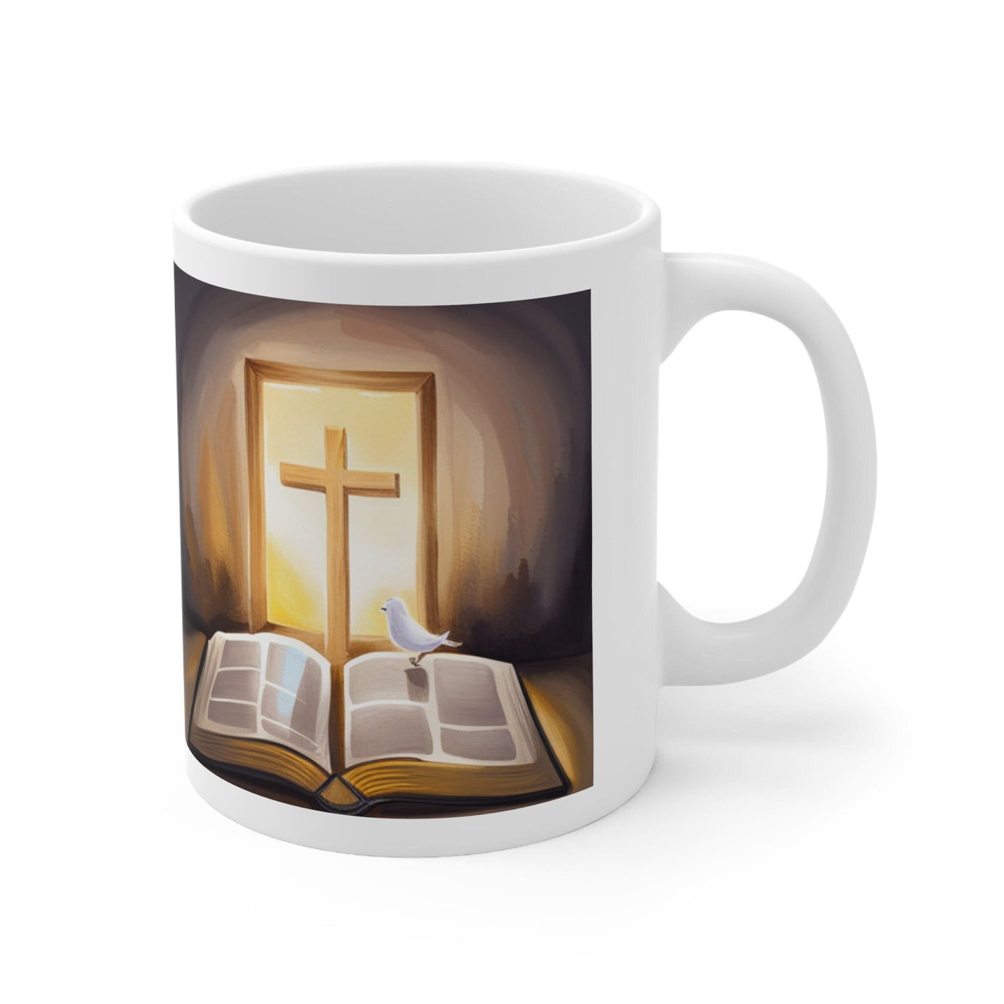 The Cross, The Word Mug - BoundlessLoveStore - - birthday gift friend - Christian mug gift