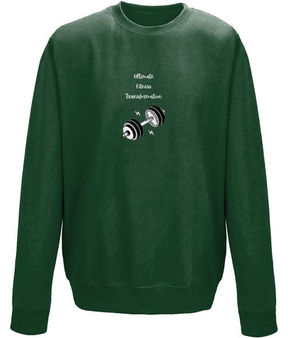 Ultimate Fitness Gym Unisex Crew Neck Sweatshirt - BoundlessLoveStore - X-Small - Forest Green- Clothing - College Sweatshirt