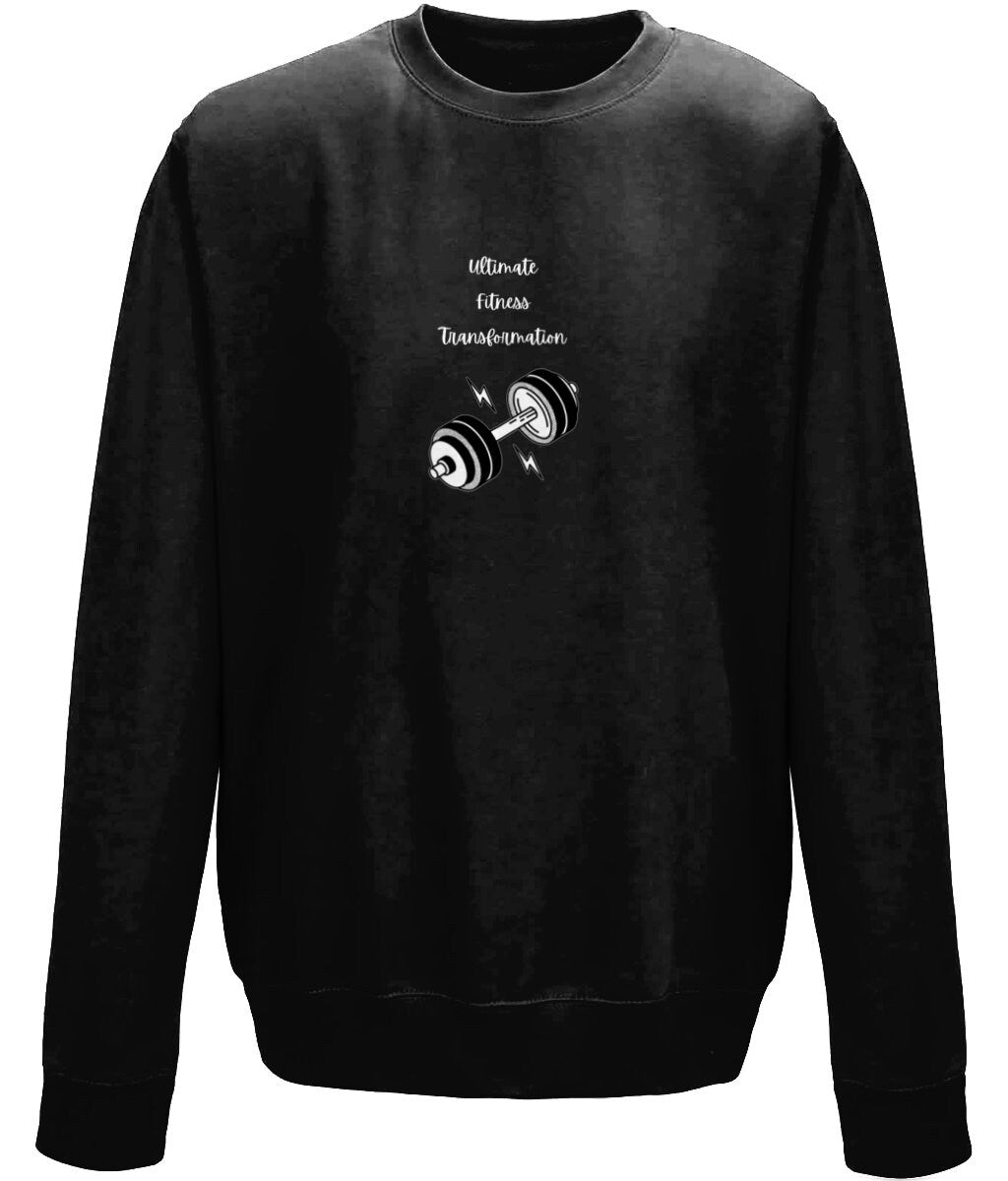 Ultimate Fitness Gym Unisex Crew Neck Sweatshirt - BoundlessLoveStore - X-Small - Black - Clothing - College Sweatshirt