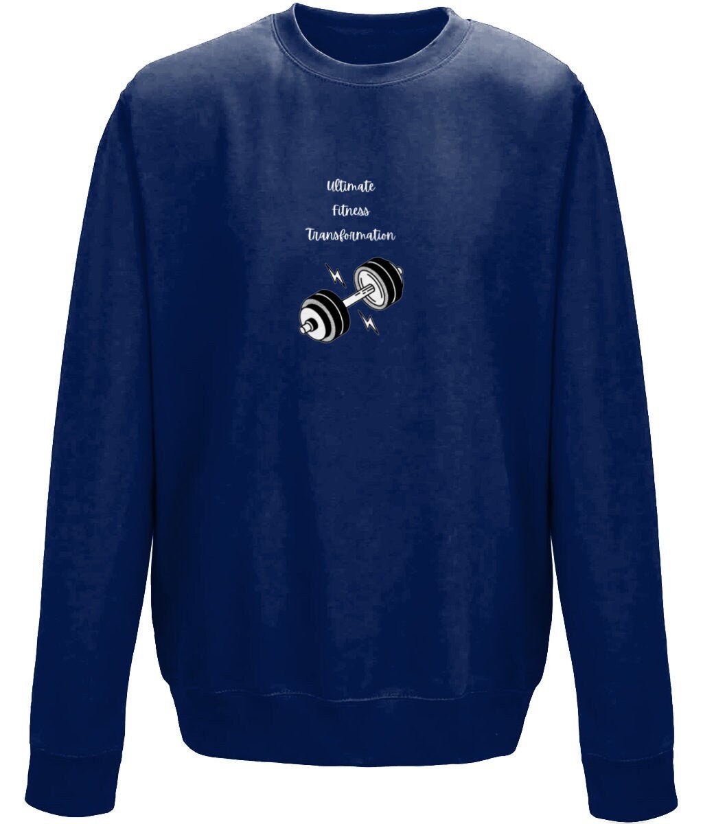 Ultimate Fitness Gym Unisex Crew Neck Sweatshirt - BoundlessLoveStore - X-Small - Oxford Navy - Clothing - College Sweatshirt