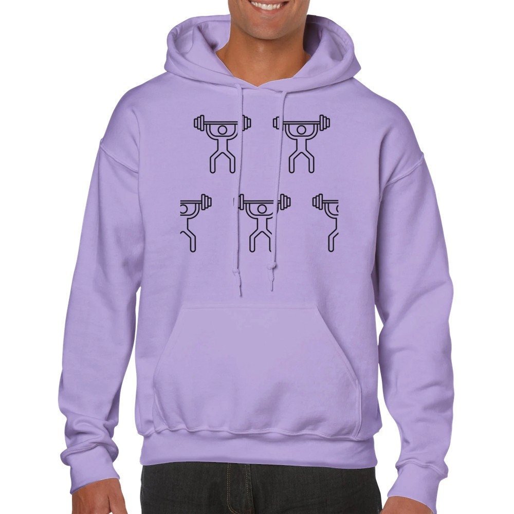 Weight Lifting Gym Unisex Hoodie - BoundlessLoveStore - Orchid - M - Clothing - College Hoodies