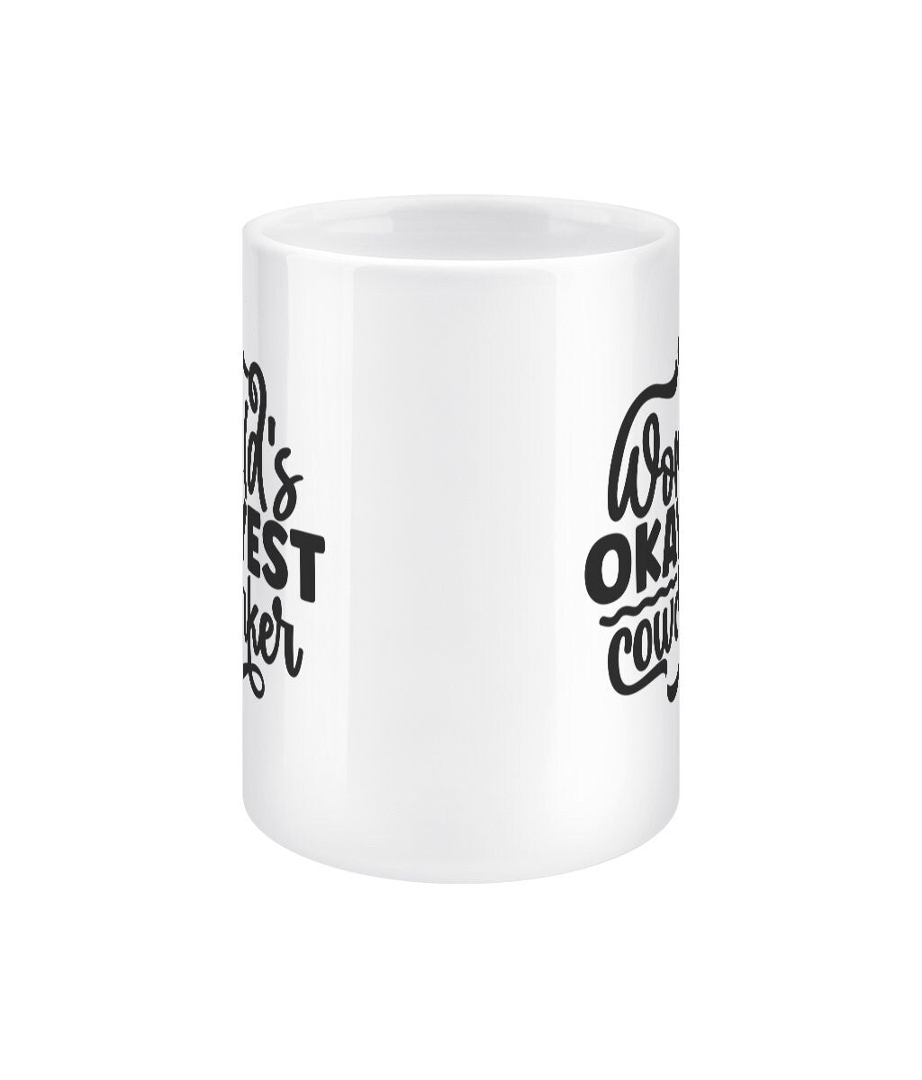 World's okayest co worker funny office mug - BoundlessLoveStore - - Drink & Barware - Drinkware